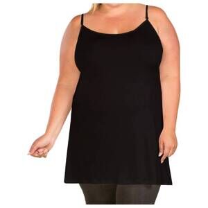 NEW ON THE PLUS SIDE layering camisole - plus in black